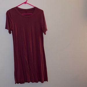 Mauve t shirt dress